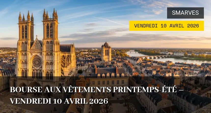Affiche de l'événement : Bourse aux vêtements Printemps-Été – Vendredi 10 Avril 2026