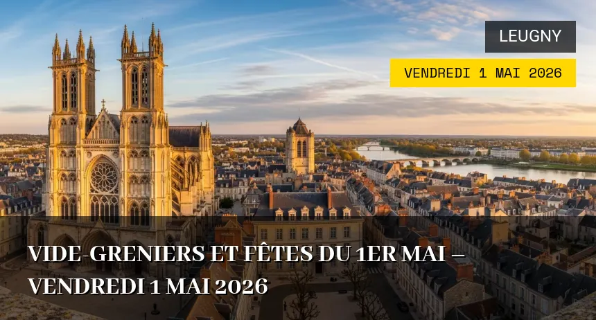 Affiche de l'événement : Vide-greniers et Fêtes du 1er mai – Vendredi 1 Mai 2026
