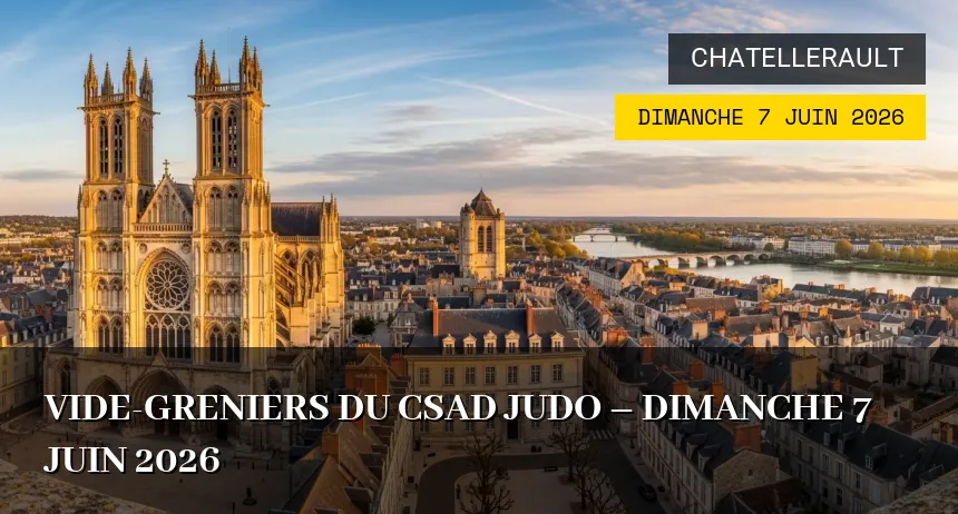 Affiche de l'événement : Vide-greniers du CSAD Judo – Dimanche 7 Juin 2026
