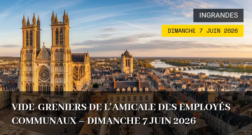 Affiche de l'événement : Vide-greniers de l&rsquo;Amicale des Employés Communaux – Dimanche 7 Juin 2026