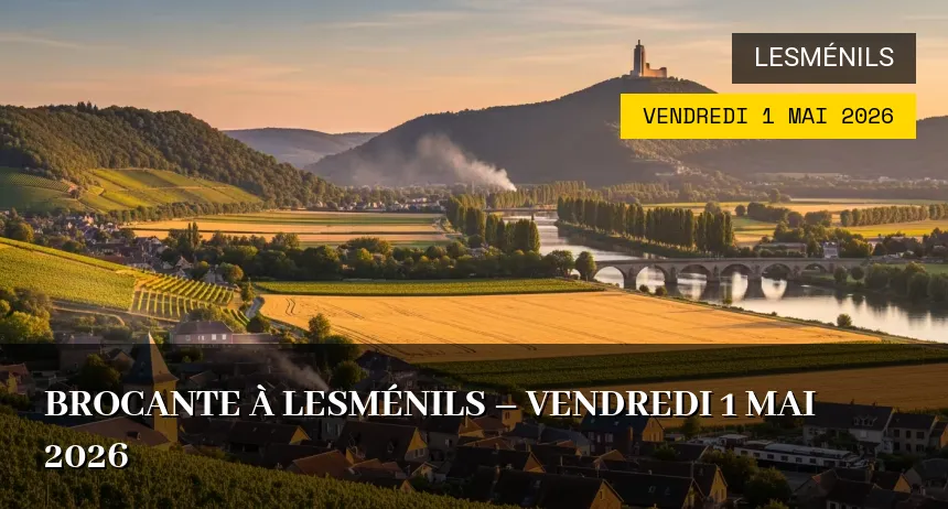 Affiche de l'événement : Brocante à Lesménils – Vendredi 1 Mai 2026