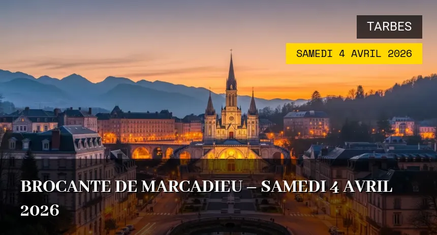 Affiche de l'événement : Brocante de Marcadieu – Samedi 4 Avril 2026