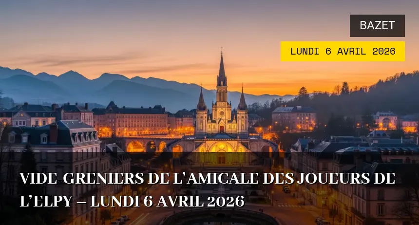 Affiche de l'événement : Vide-greniers de l’Amicale des Joueurs de l’ELPY – Lundi 6 Avril 2026