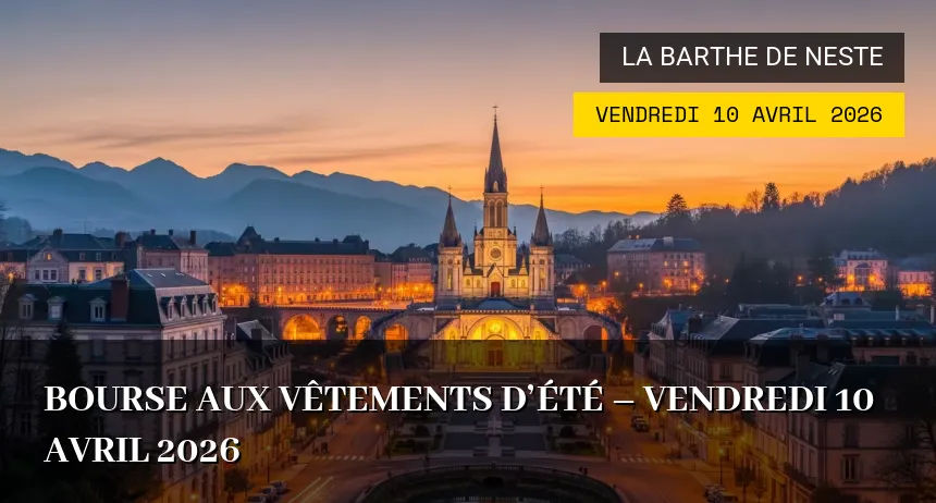 Affiche de l'événement : Bourse aux vêtements d&rsquo;été – Vendredi 10 Avril 2026