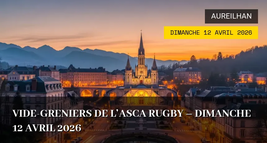 Affiche de l'événement : Vide-greniers de l&rsquo;ASCA Rugby – Dimanche 12 Avril 2026