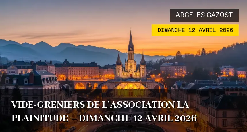 Affiche de l'événement : Vide-greniers de l&rsquo;Association La Plainitude – Dimanche 12 Avril 2026