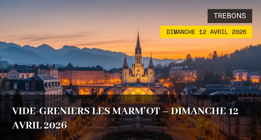 Affiche de l'événement : Vide-greniers Les Marm&rsquo;ot – Dimanche 12 Avril 2026