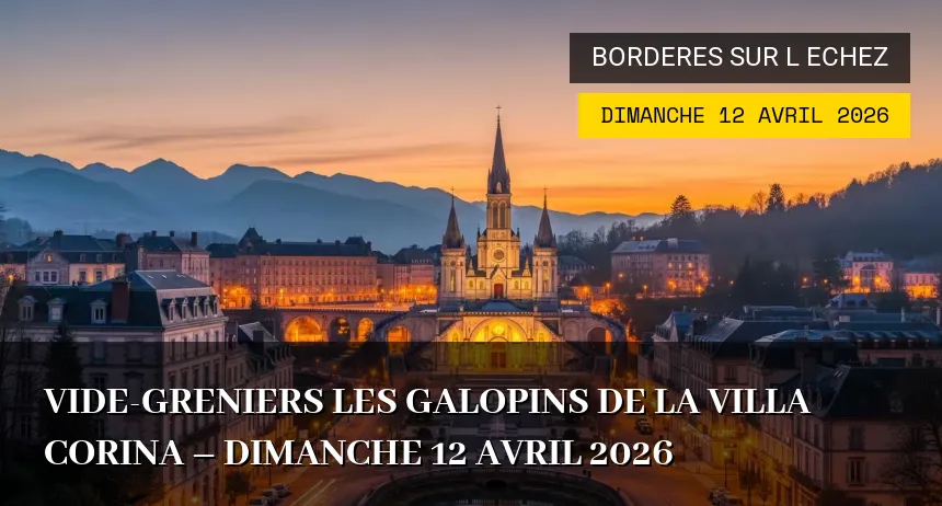 Affiche de l'événement : Vide-greniers Les Galopins de la Villa Corina – Dimanche 12 Avril 2026