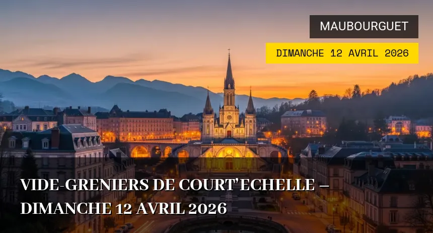 Affiche de l'événement : Vide-greniers de Court&rsquo;Echelle – Dimanche 12 Avril 2026