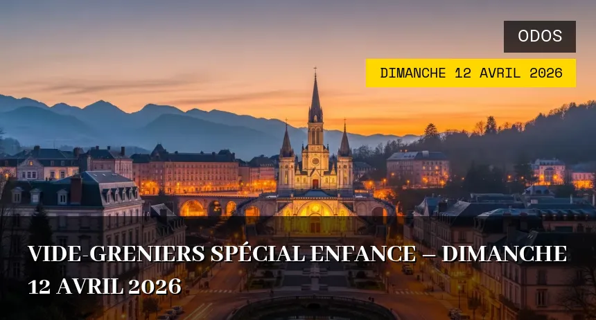 Affiche de l'événement : Vide-greniers Spécial Enfance – Dimanche 12 Avril 2026