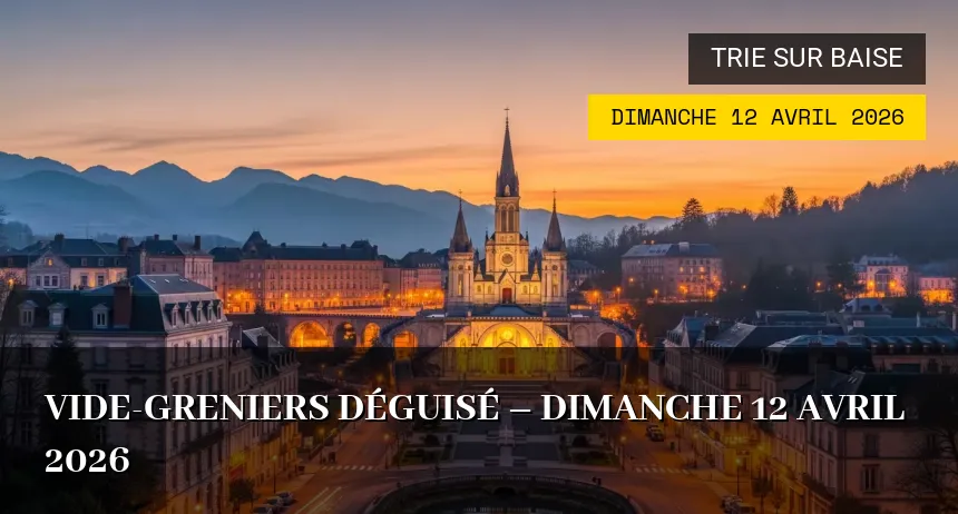 Affiche de l'événement : Vide-greniers Déguisé – Dimanche 12 Avril 2026