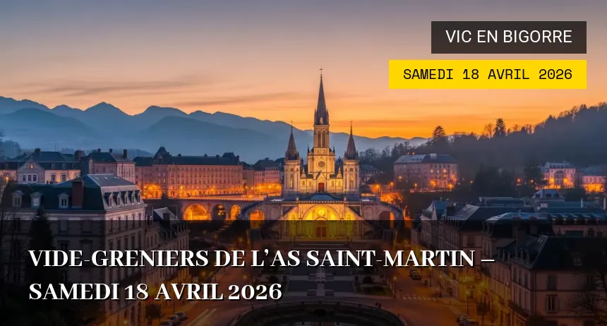 Affiche de l'événement : Vide-greniers de l&rsquo;AS Saint-Martin – Samedi 18 Avril 2026