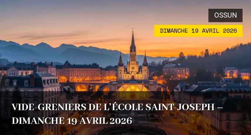 Affiche de l'événement : Vide-greniers de l&rsquo;École Saint-Joseph – Dimanche 19 Avril 2026