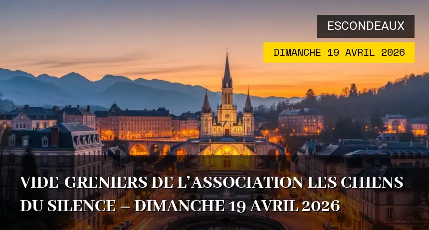 Affiche de l'événement : Vide-greniers de l&rsquo;Association Les Chiens du Silence – Dimanche 19 Avril 2026