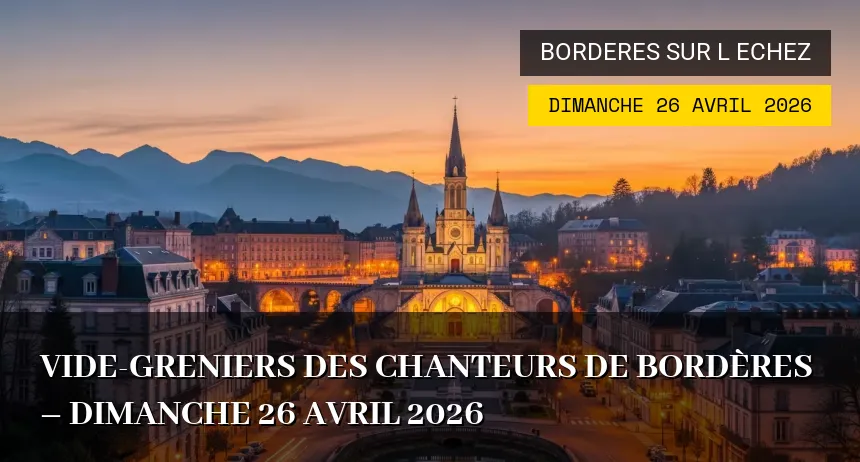 Affiche de l'événement : Vide-greniers des Chanteurs de Bordères – Dimanche 26 Avril 2026