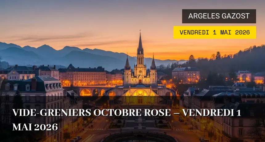 Affiche de l'événement : Vide-greniers Octobre Rose – Vendredi 1 Mai 2026