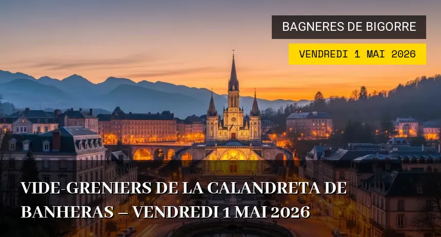 Affiche de l'événement : Vide-greniers de la Calandreta de Banheras – Vendredi 1 Mai 2026