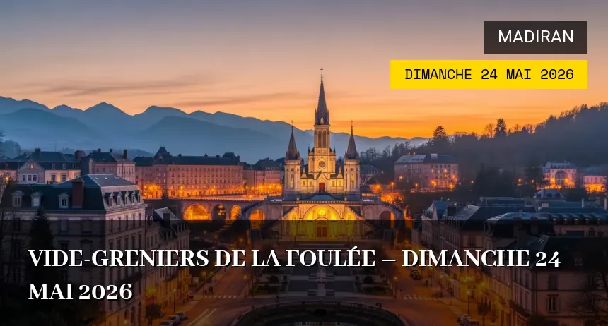 Affiche de l'événement : Vide-greniers de la Foulée – Dimanche 24 Mai 2026