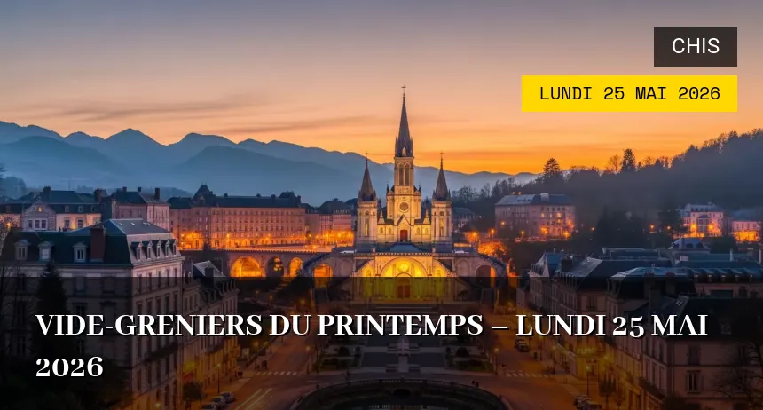Affiche de l'événement : Vide-greniers du Printemps – Lundi 25 Mai 2026