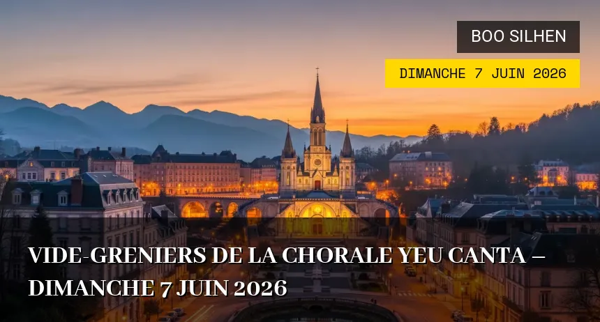Affiche de l'événement : Vide-greniers de la Chorale Yeu Canta – Dimanche 7 Juin 2026