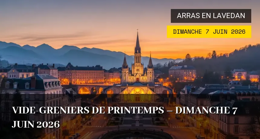Affiche de l'événement : Vide-greniers de Printemps – Dimanche 7 Juin 2026