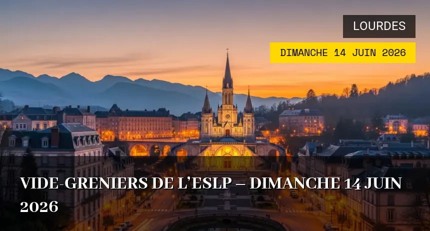 Affiche de l'événement : Vide-greniers de l&rsquo;ESLP – Dimanche 14 Juin 2026