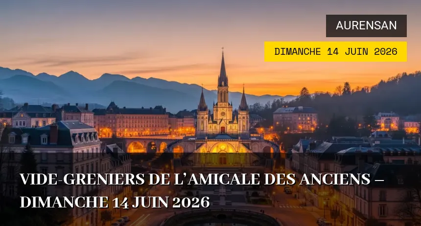 Affiche de l'événement : Vide-greniers de l&rsquo;Amicale des Anciens – Dimanche 14 Juin 2026