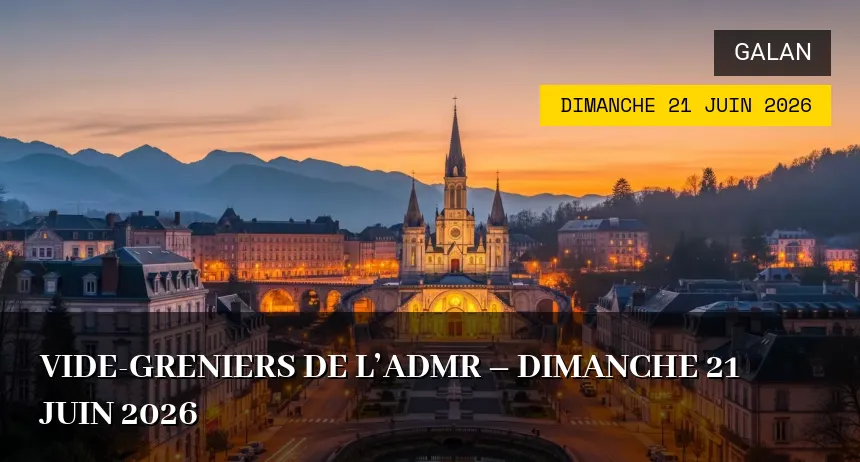 Affiche de l'événement : Vide-greniers de l&rsquo;ADMR – Dimanche 21 Juin 2026