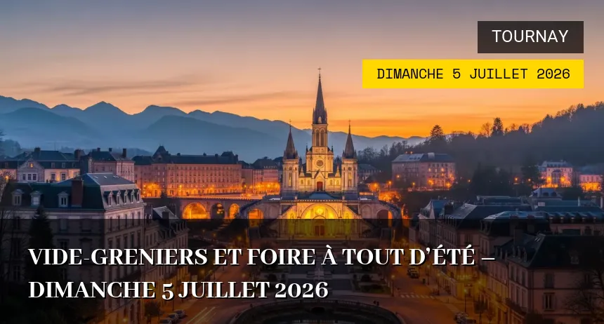Affiche de l'événement : Vide-greniers et Foire à tout d&rsquo;été – Dimanche 5 Juillet 2026