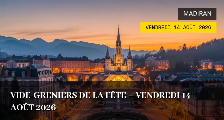 Affiche de l'événement : Vide-greniers de la Fête – Vendredi 14 Août 2026