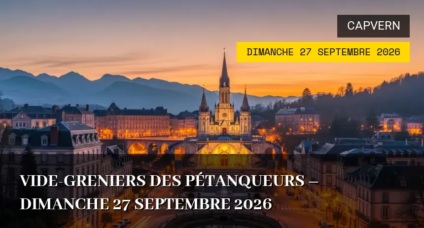 Affiche de l'événement : Vide-greniers des Pétanqueurs – Dimanche 27 Septembre 2026
