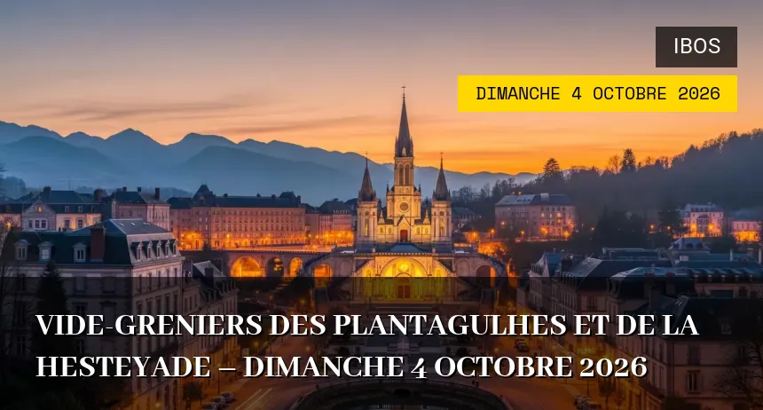 Affiche de l'événement : Vide-greniers des Plantagulhes et de la Hesteyade – Dimanche 4 Octobre 2026