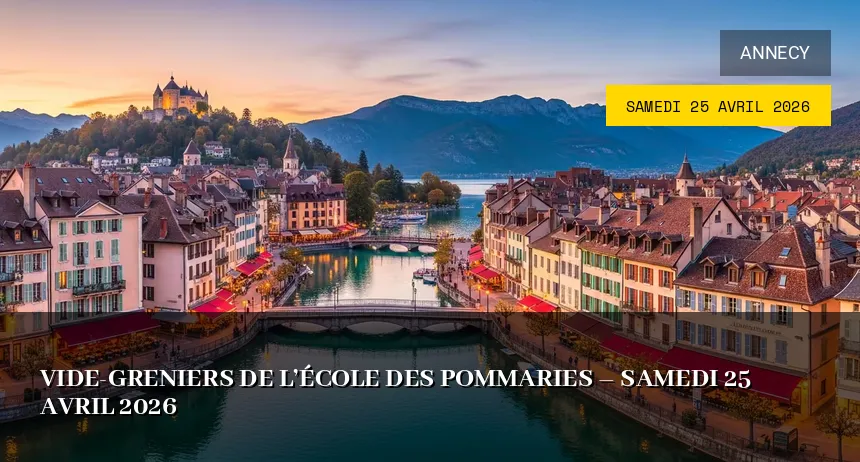 Affiche de l'événement : Vide-greniers de l&rsquo;École des Pommaries – Samedi 25 Avril 2026