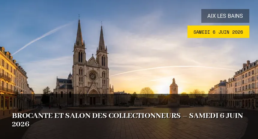 Affiche de l'événement : Brocante et Salon des Collectionneurs – Samedi 6 Juin 2026