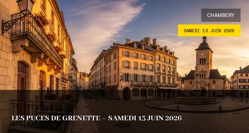 Affiche de l'événement : Les Puces de Grenette – Samedi 13 Juin 2026