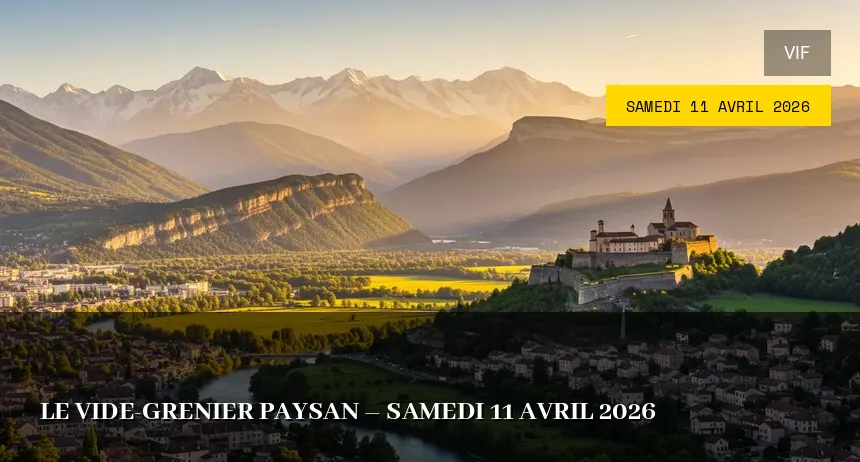 Affiche de l'événement : Le Vide-grenier Paysan – Samedi 11 Avril 2026