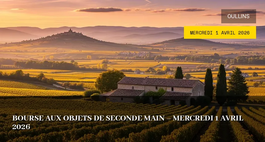 Affiche de l'événement : Bourse aux Objets de Seconde Main – Mercredi 1 Avril 2026