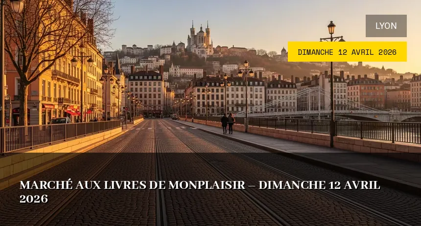 Affiche de l'événement : Marché aux Livres de Monplaisir – Dimanche 12 Avril 2026