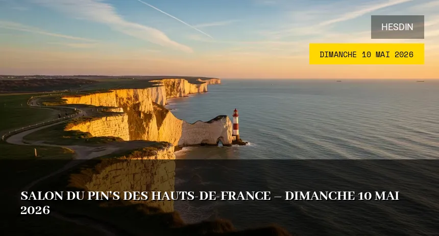 Affiche de l'événement : Salon du Pin&rsquo;s des Hauts-de-France – Dimanche 10 Mai 2026