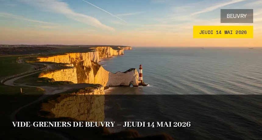 Affiche de l'événement : Vide-greniers de Beuvry – Jeudi 14 Mai 2026