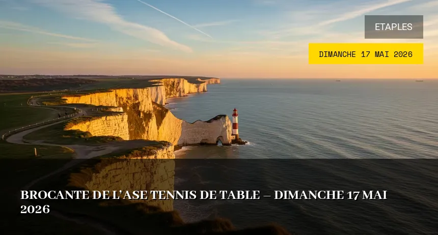 Affiche de l'événement : Brocante de l&rsquo;ASE Tennis de Table – Dimanche 17 Mai 2026
