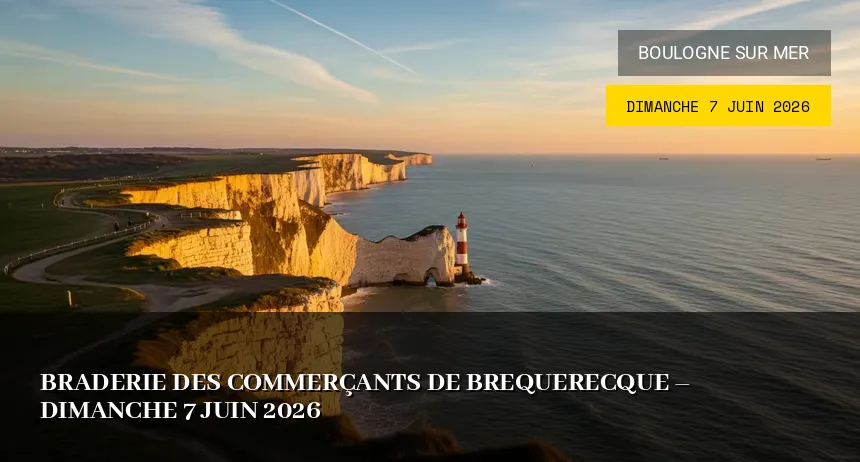 Affiche de l'événement : Braderie des Commerçants de Brequerecque – Dimanche 7 Juin 2026