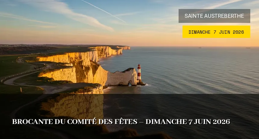 Affiche de l'événement : Brocante du Comité des Fêtes – Dimanche 7 Juin 2026