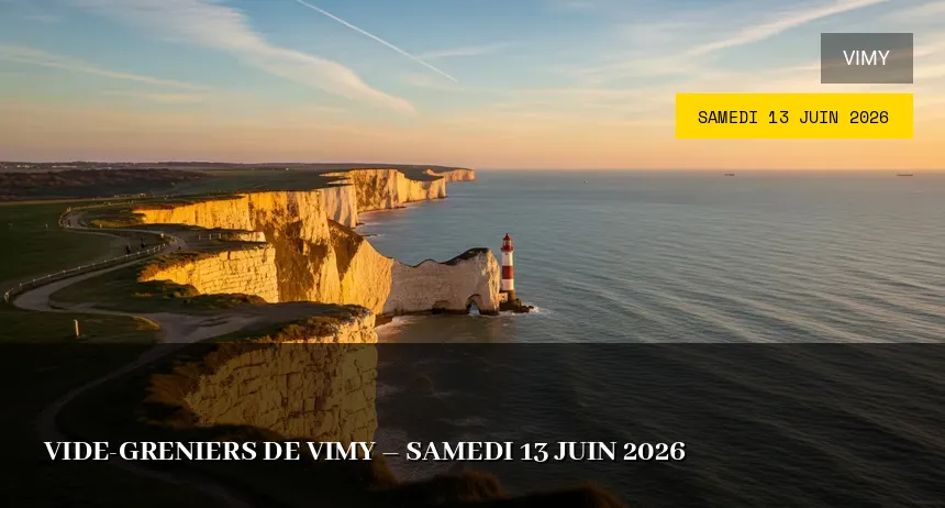 Affiche de l'événement : Vide-greniers de Vimy – Samedi 13 Juin 2026
