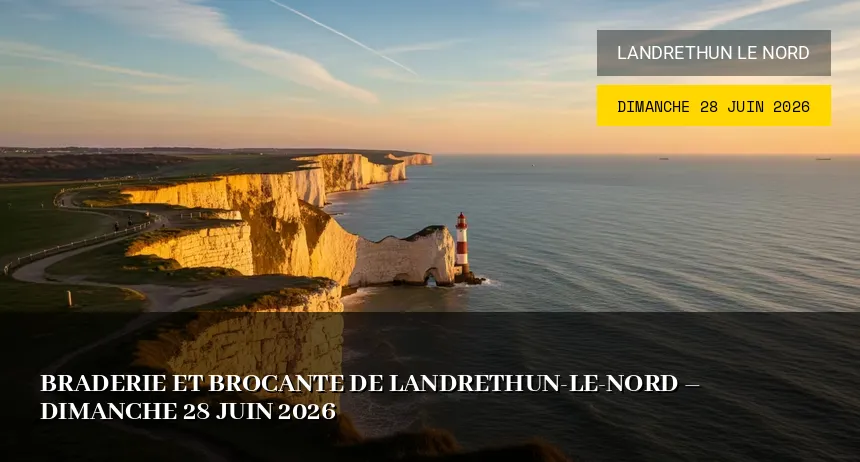 Affiche de l'événement : Braderie et Brocante de Landrethun-le-Nord – Dimanche 28 Juin 2026