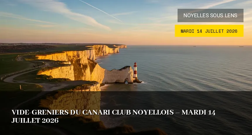 Affiche de l'événement : Vide-greniers du Canari Club Noyellois – Mardi 14 Juillet 2026