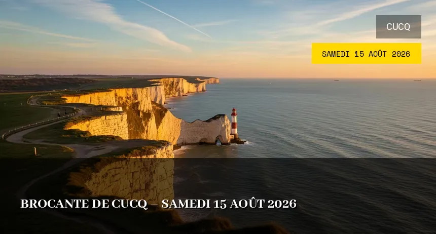 Affiche de l'événement : Brocante de Cucq – Samedi 15 Août 2026