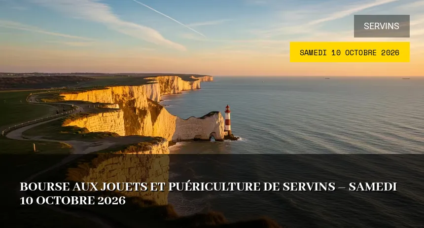 Affiche de l'événement : Bourse aux jouets et puériculture de Servins – Samedi 10 Octobre 2026