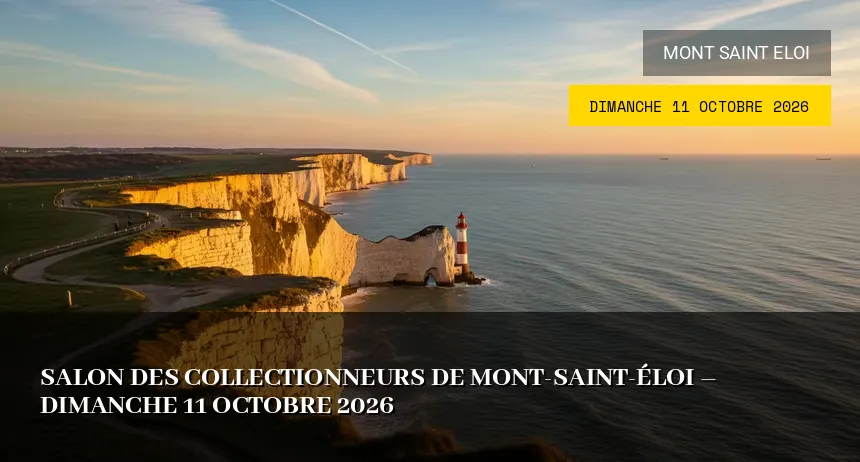 Affiche de l'événement : Salon des Collectionneurs de Mont-Saint-Éloi – Dimanche 11 Octobre 2026