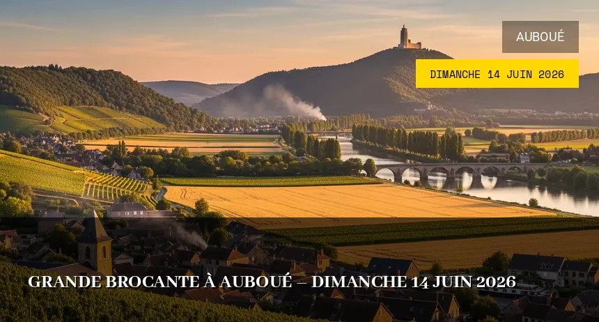 Affiche de l'événement : Grande Brocante à Auboué – Dimanche 14 Juin 2026